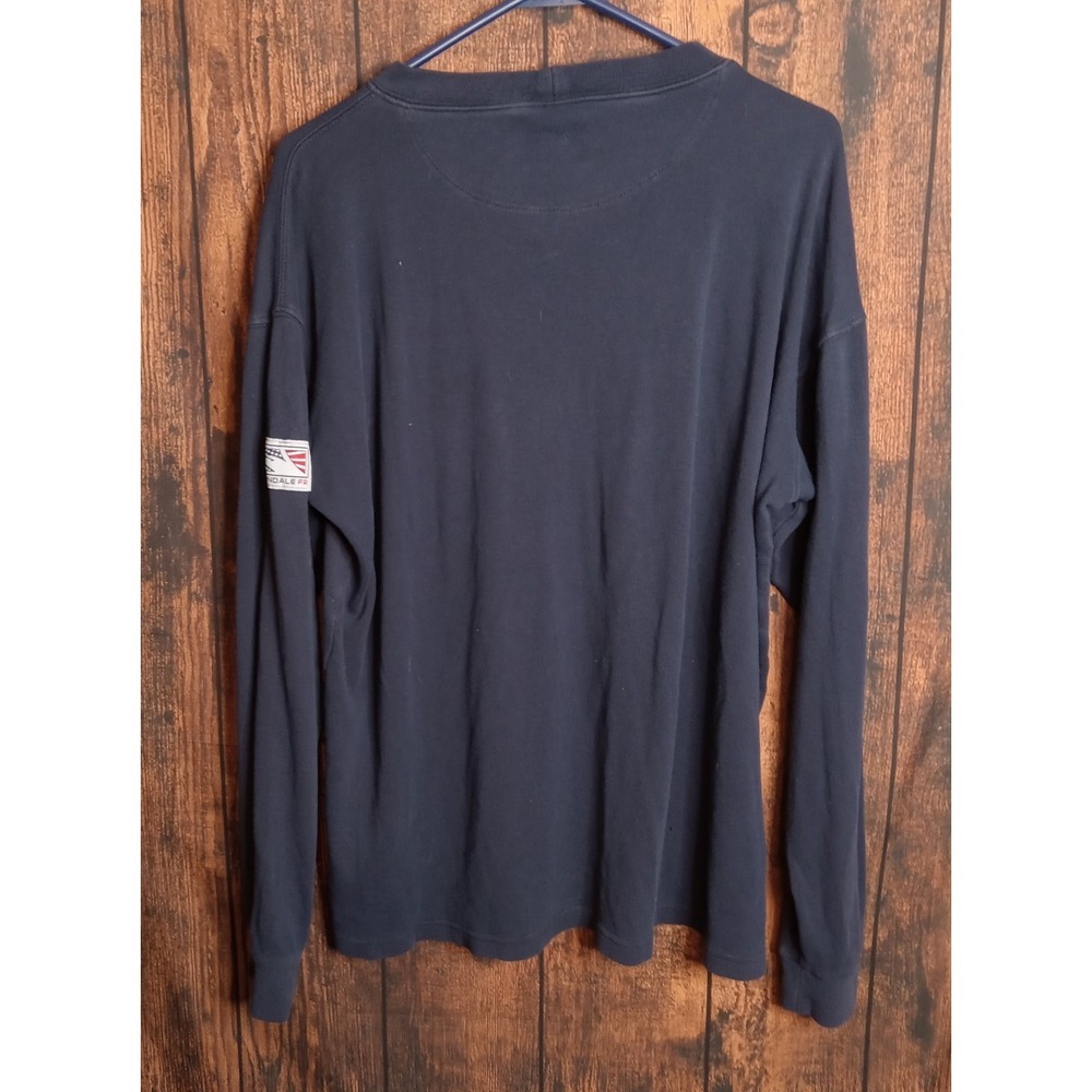 Tyndale FR Long Sleeve Crew Neck Pocket T-Shirt Size Large Blue USA - Picture 2 of 8